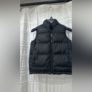 REI Black grey Puffer Vest boys double sided goose down reversible outdoor